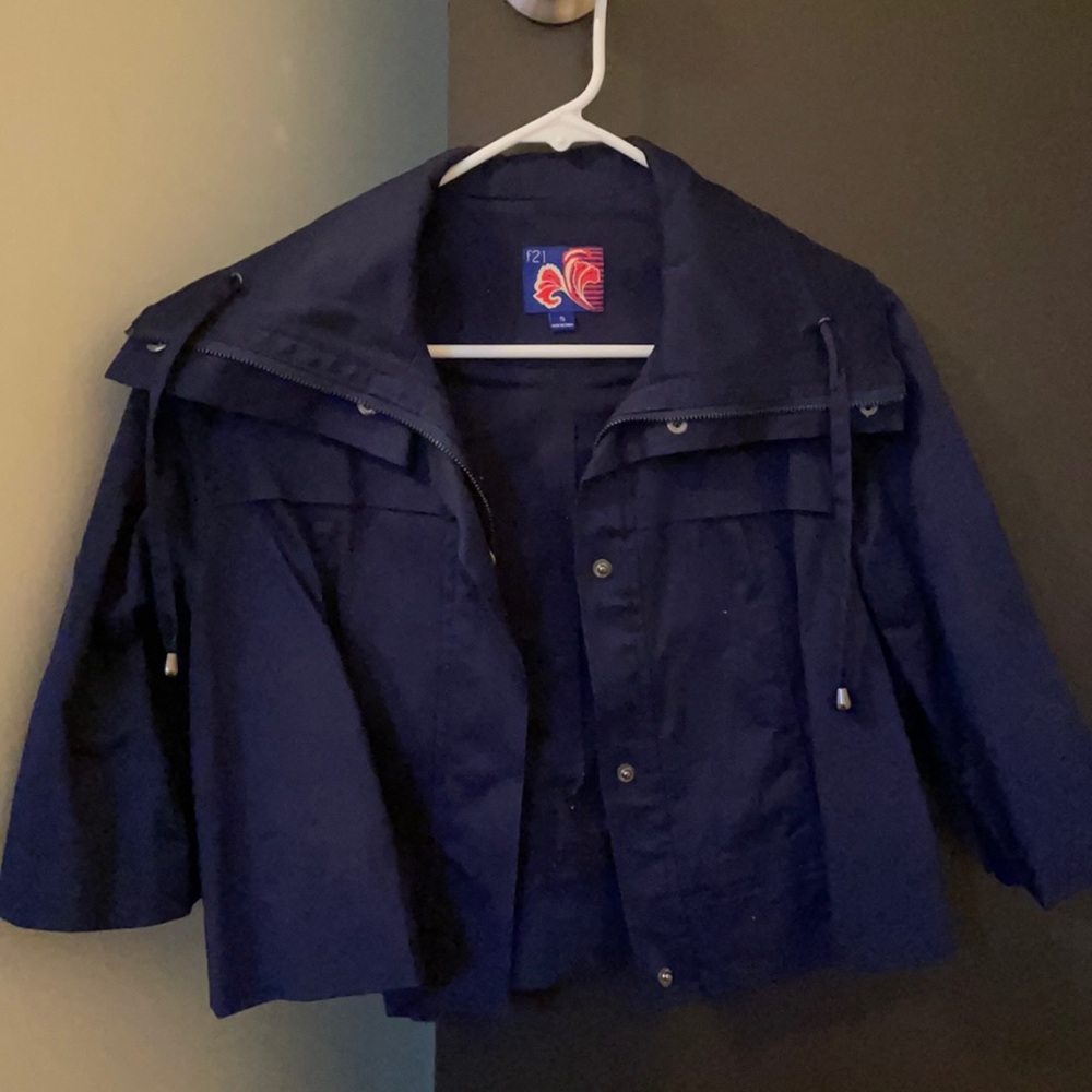 Forever 21 swing navy blue jacket. Size small.